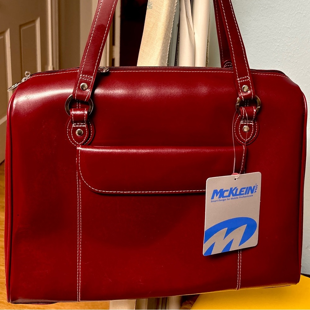McKlein Leather Laptop bag. $200 on the McKlein website brand new.